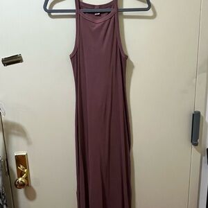Old Navy Pink Sheath Maxi Dress Sleeveless Halter